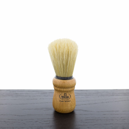 Omega 80005 Boar Bristle Shaving Brush, Beechwood